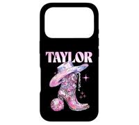 Custodia per iPhone 17 Pro Taylor Outfit Disco Rosa Cowgirl Camicia Donna Teen Ragazze Nome