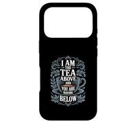 Custodia per iPhone 17 Pro Tazza da tè decorata con scritta "I Am The Tea"