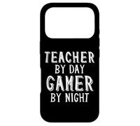 Custodia per iPhone 17 Pro Teacher By Day Gamer By Night Funny School Gaming Teacher