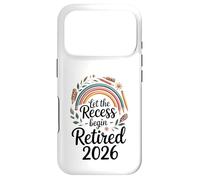 Custodia per iPhone 17 Pro Teacher Retirement Shirts 2026Let The Recess Begin Retire
