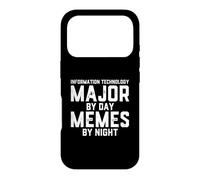 Custodia per iPhone 17 Pro Tecnologia dell'informazione Major By Day Memes Night IT Student