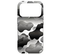 Custodia per iPhone 17 Pro Tempesta Nuvola Camo Monocromatico Astratto Mood Artwork Design