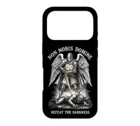 Custodia per iPhone 17 Pro Templare Cavaliere Spada Fede Sconfiggere Oscurità Guerra Spirituale