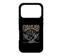 Custodia per iPhone 17 Pro Teologia riformata Coram Deo Christian Fire Dove Faith Design