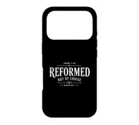 Custodia per iPhone 17 Pro Teologia Riformata Giovanni 1:13 Cristiano - Non per scelta