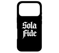 Custodia per iPhone 17 Pro Teologia Riformata Sola Fide Faith Alone Christian Design