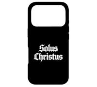 Custodia per iPhone 17 Pro Teologia Riformata Solus Christus Cristo Solo 5 Solas Design