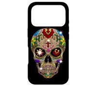 Custodia per iPhone 17 Pro Teschio di zucchero Day Of The Dead Cool Bone Head Skulls, idea regalo