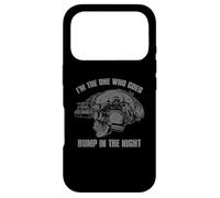 Custodia per iPhone 17 Pro Teschio militare NVG con scritta "I'm Who Goes BUMP IN THE NIGHT