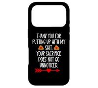 Custodia per iPhone 17 Pro Thank You for Putting Up With My Shit Funny Coworker Work