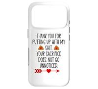 Custodia per iPhone 17 Pro Thank You for Putting Up With My Shit Work Funny Coworker