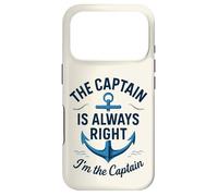 Custodia per iPhone 17 Pro The Captain Is Always Right, I’m the Captain, Funny Nautical