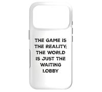 Custodia per iPhone 17 Pro The Game Is Reality Divertente Video Gamer Tee Aspettando Lobby