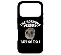 Custodia per iPhone 17 Pro The Horrors Persist But So Do I Sad Hamster Meme Lover