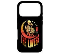 Custodia per iPhone 17 Pro The Lovers Tarocchi Scheletro Luna Mezzaluna Vintage Gothic