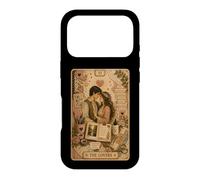Custodia per iPhone 17 Pro The Lovers Tarot Card Scrapbook Design
