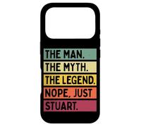 Custodia per iPhone 17 Pro The Man The Myth The Legend NOPE Just Stuart - Citazione divertente