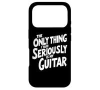 Custodia per iPhone 17 Pro The Only Thing I Take Seriously Is My Guitar - Citazione divertente