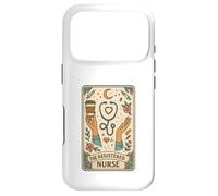 Custodia per iPhone 17 Pro The Registered Nurse Tarot Stethoscope Coffee Floral