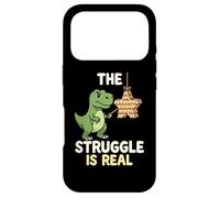 Custodia per iPhone 17 Pro The Struggles Real Dino T-Rex Pignatta Cartoon Animal