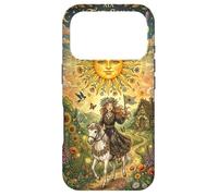 Custodia per iPhone 17 Pro The Sun Tarot Card Celestial Maiden Horse