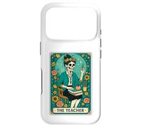 Custodia per iPhone 17 Pro The Teacher Tarot Card Skeleton Vintage Classroom Halloween