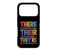 Custodia per iPhone 17 Pro There Their They're Funny Grammar English Teacher Humor