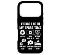Custodia per iPhone 17 Pro Things I Do in my Spare Time, Soccer Player Merch. Soccer