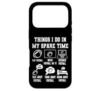 Custodia per iPhone 17 Pro Things I Don in my Spare Time Funny Football