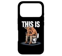 Custodia per iPhone 17 Pro This Bullshit Funny Bull Toilet Humorous
