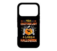 Custodia per iPhone 17 Pro This Crazy Dog Lady American Foxhound Loves Halloween