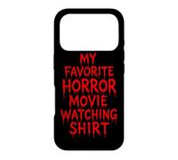 Custodia per iPhone 17 Pro This Is My Horror Movie Guardando Camicia Halloween Horror Fan