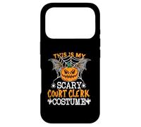 Custodia per iPhone 17 Pro This Is My Scary Court Clerk Funny Costume Halloween Party