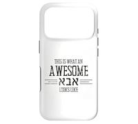 Custodia per iPhone 17 Pro This is what an Awesome Abba Looks Like Camicia ebraica per papà