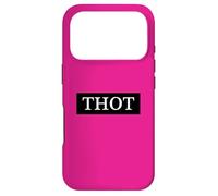 Custodia per iPhone 17 Pro Thot Meme Black Box Logo bianco She a Party Girl Club Thots