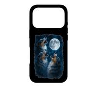 Custodia per iPhone 17 Pro Three Australian Shepherd Howling At The Moon 3 Aussie Moon