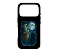Custodia per iPhone 17 Pro Three Cats Howling At The Moon 3 Cat Moon
