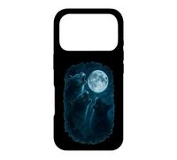 Custodia per iPhone 17 Pro Three Cats Howling At The Moon 3 Cat Moon