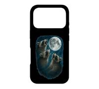 Custodia per iPhone 17 Pro Three Raccoons Howling At The Moon 3 Raccoon Moon