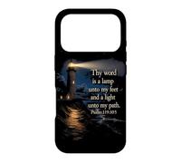Custodia per iPhone 17 Pro Thy Word is a Lamp unto My Feet - Psalm 119:10 Faith Verse