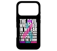 Custodia per iPhone 17 Pro Thyroid Cancer Awarrior Warrior Teal & Purple Pink Ribbon