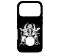 Custodia per iPhone 17 Pro Tiger Drummer Rock Wild Animal Suonare la batteria