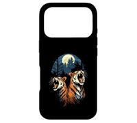 Custodia per iPhone 17 Pro Tigers At The Moon Parody 3 Tiger Moon Animale della fauna selvatica