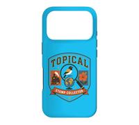 Custodia per iPhone 17 Pro Timbri topici collezionista vintage Philately Crest