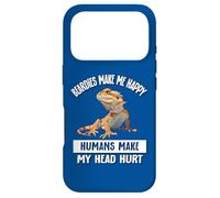 Custodia per iPhone 17 Pro Tiny Dinosaur Humans Hurt Head Happy Bearded Dragon Lover