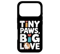 Custodia per iPhone 17 Pro Tiny Paws Big Love - Porcellino d'India