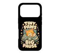 Custodia per iPhone 17 Pro Tiny Paws Big Pause gatto pisolino relax