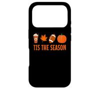 Custodia per iPhone 17 Pro Tis The Season Pumpkin Spice Latte Calcio Foglia Autunno Autunno