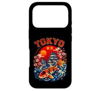 Custodia per iPhone 17 Pro Tokyo Giappone Koi Pesce Castello Sakura Illustrazione d'arte