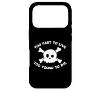 Custodia per iPhone 17 Pro Too Fast To Live Too Young To Die Skull Harajuku Style